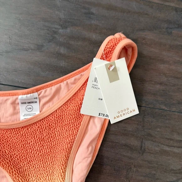 NEW Good American Always Fits Classic Bikini Bottom in Peach Ombre Size S/M - Picture 3 of 5